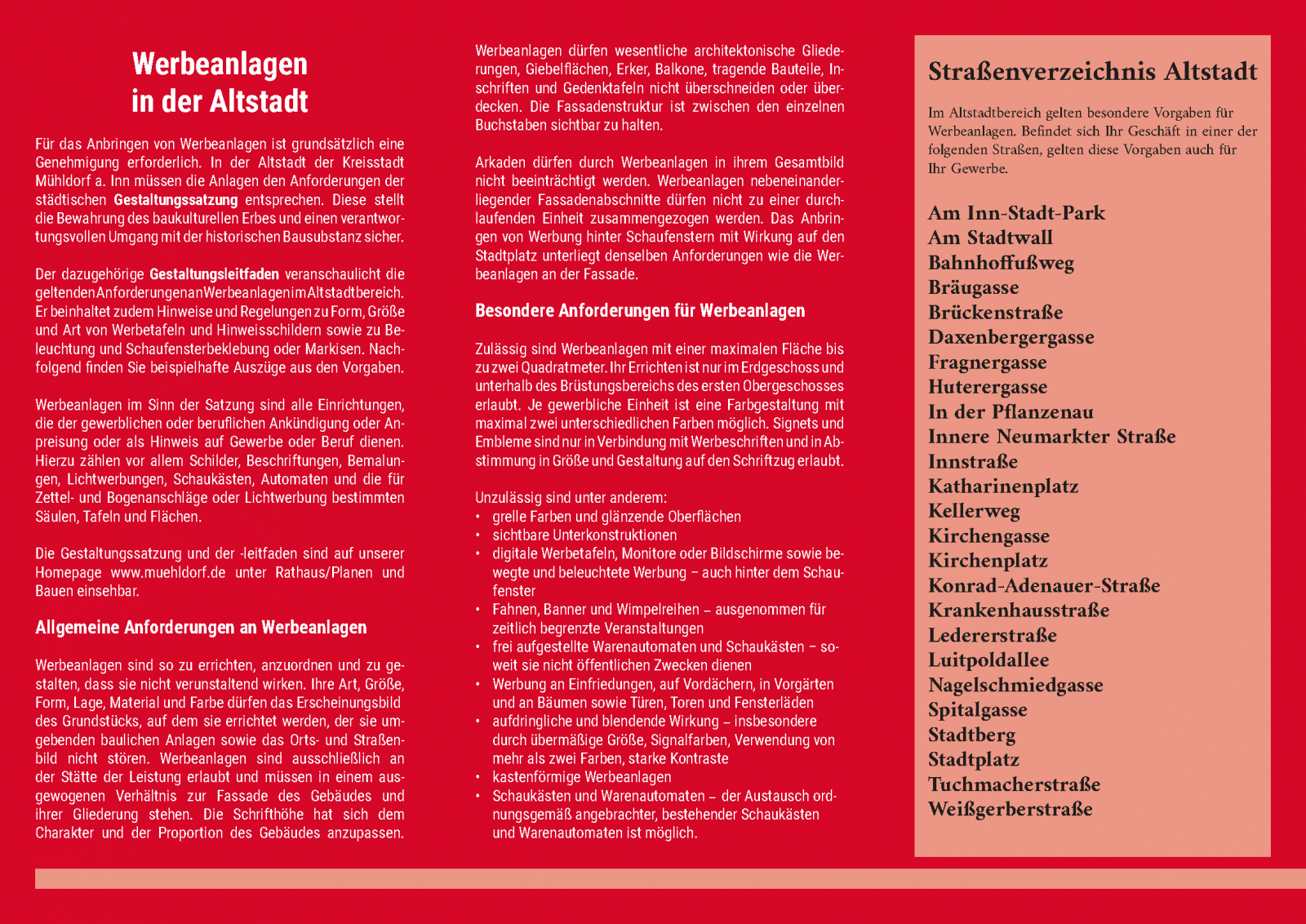 Teaser: Werbeanlagenflyer 2